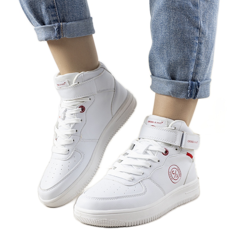 Białe sneakersy damskie Cross Jeans Madrid