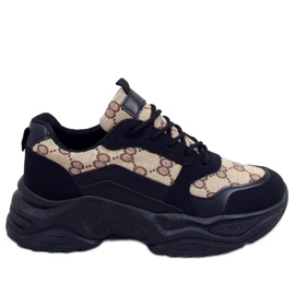 Buty sportowe Isla Black beżowy czarne