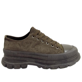 Trampki na wysokiej podeszwie Lily Green zielone