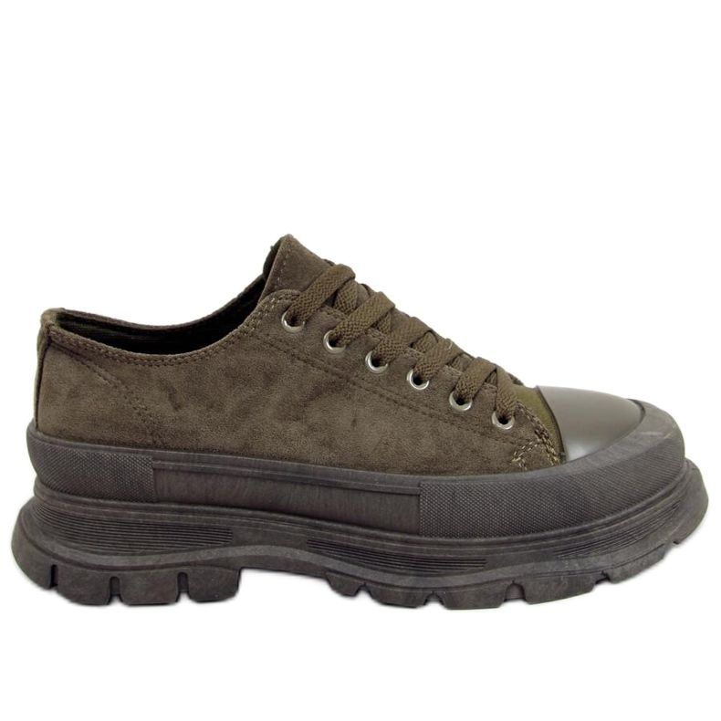 Trampki na wysokiej podeszwie Lily Green zielone