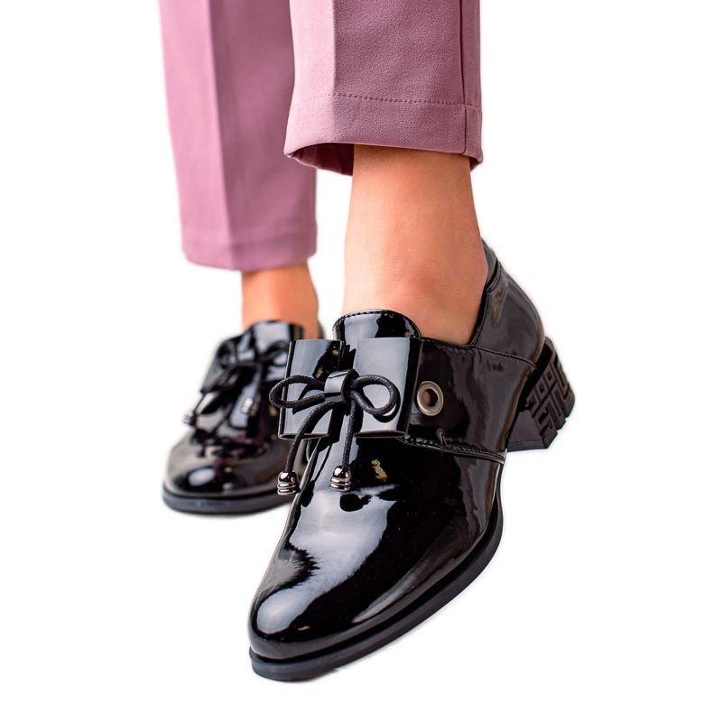 Eleganckie Czarne Półbuty Sergio Leone