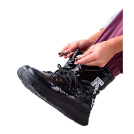 Połyskujące Śniegowce VINCEZA czarne