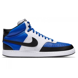 Buty Nike Court Vision Mid Nba M DM1186-400 białe czarne niebieskie