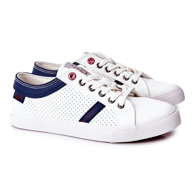Męskie Trampki Cross Jeans II1R4005C Białe