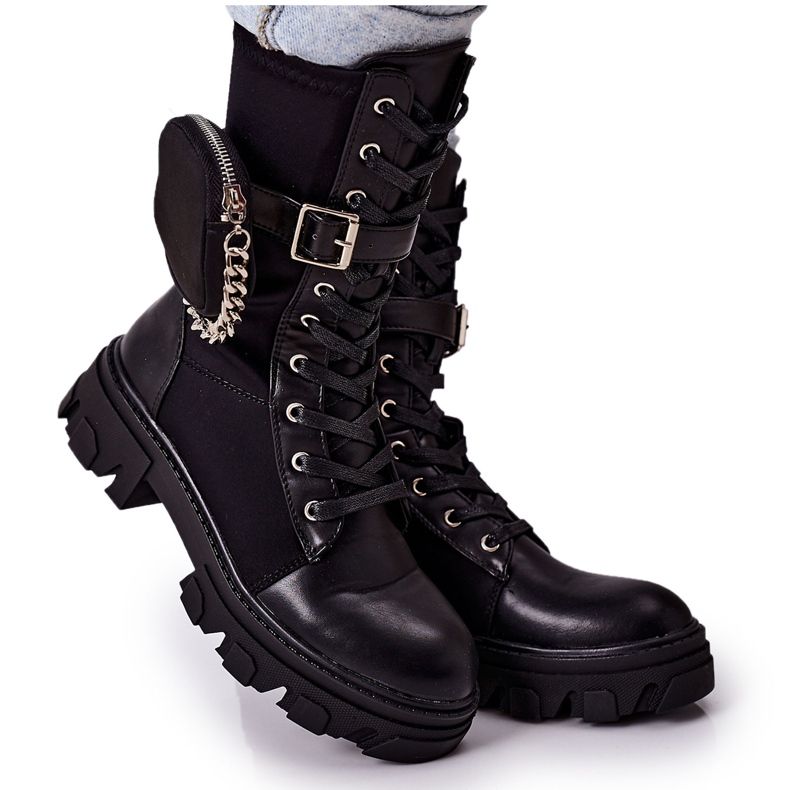 PS1 Ocieplane Workery Z Nerką Czarne Look At Me