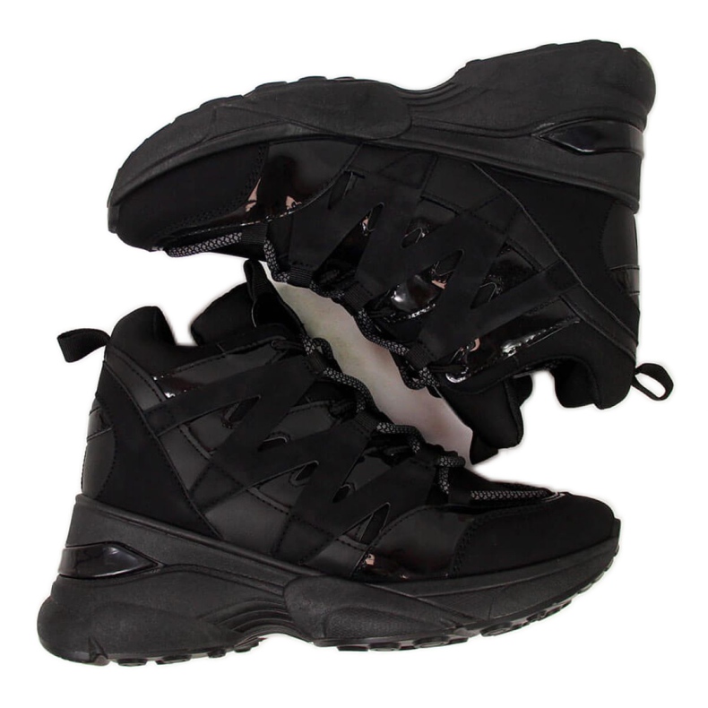 Sneakersy na koturnie Potocki W WOL37 czarne