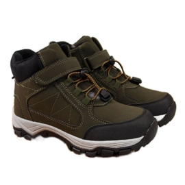Buty trekkingowe ocieplane Jr EVE321C khaki białe zielone