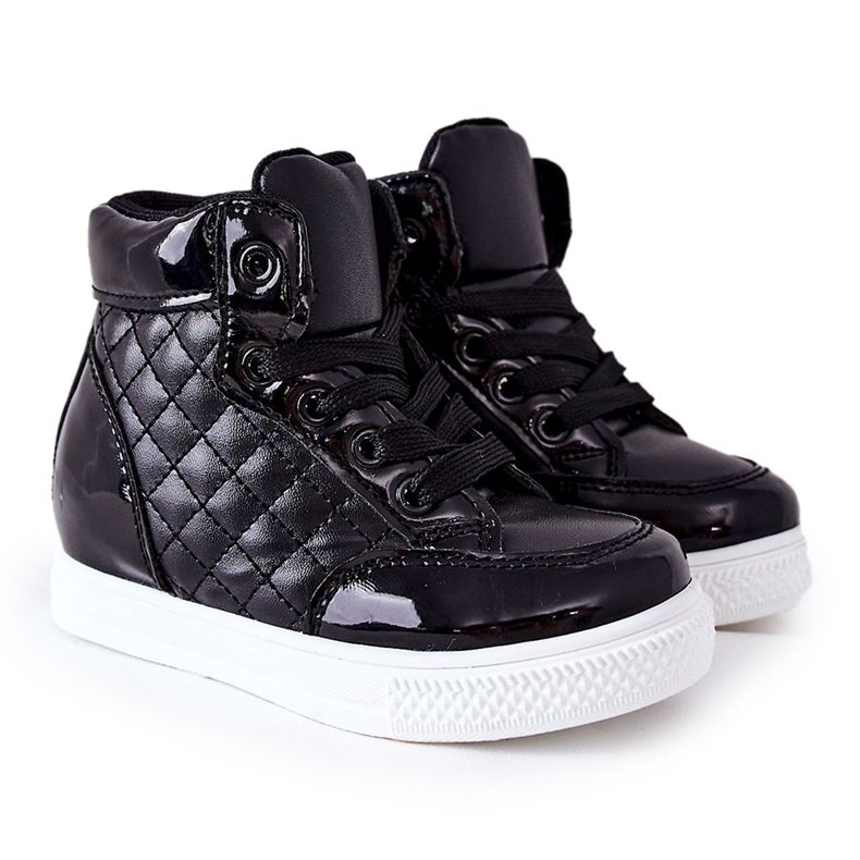 PH1 Dziecięce Botki Trampki Czarne Lizzie