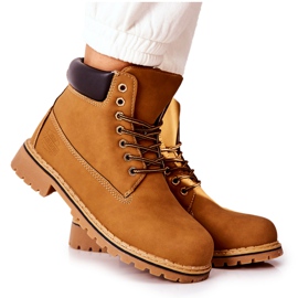 PH1 Damskie Trapery Ocieplane Ciemnobeżowe Crush brązowe brązowe