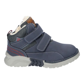 Buty Sportowe Ocieplane Z Futerkiem American Club XD18/21 Navy granatowe