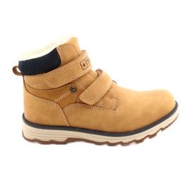 Kozaczki Timberki na rzepy Camel News 21DZ20-4307 żółte