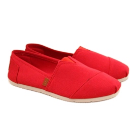 Tenisówki slip on tomsy News W EVE275C czerwone