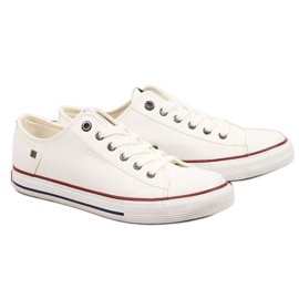 Trampki niskie z eko skóry Big Star M II174001 białe