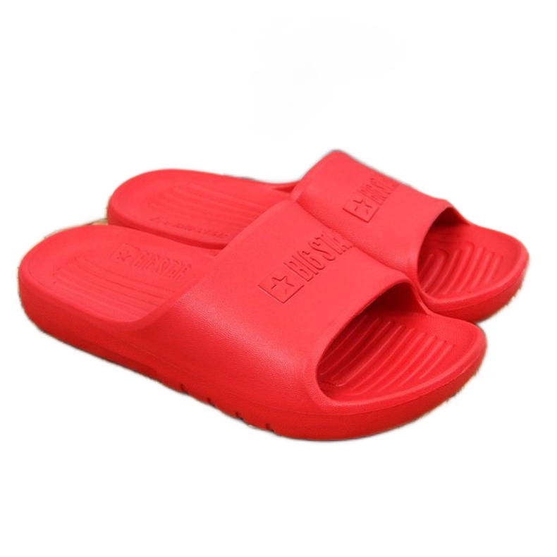 Klapki piankowe Big Star Jr GG374809 czerwone białe