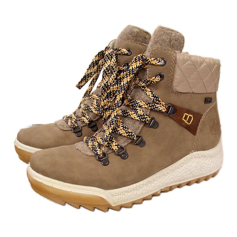 Traperki ocieplane Rieker W Y4731-65 beżowe beżowy