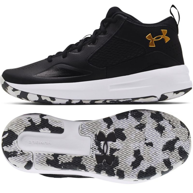 Buty do koszykówki Under Armour Lockdown 5 M 3023949 003 czarne czarne