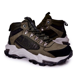 Buty Trekkingowe Męskie Big Star II174202 Khaki czarne zielone