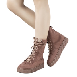 Różowe sneakersy zimowe Soliz