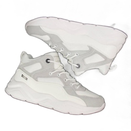 Sneakersy na platformie Big Star W GG274643 białe