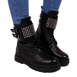 Workery z dżetami eVento W EVE305 czarne