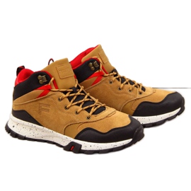 Trapery skórzane Filippo M PAW294B camel brązowe