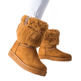 Śniegowce Damskie Big Star II274127 brązowe