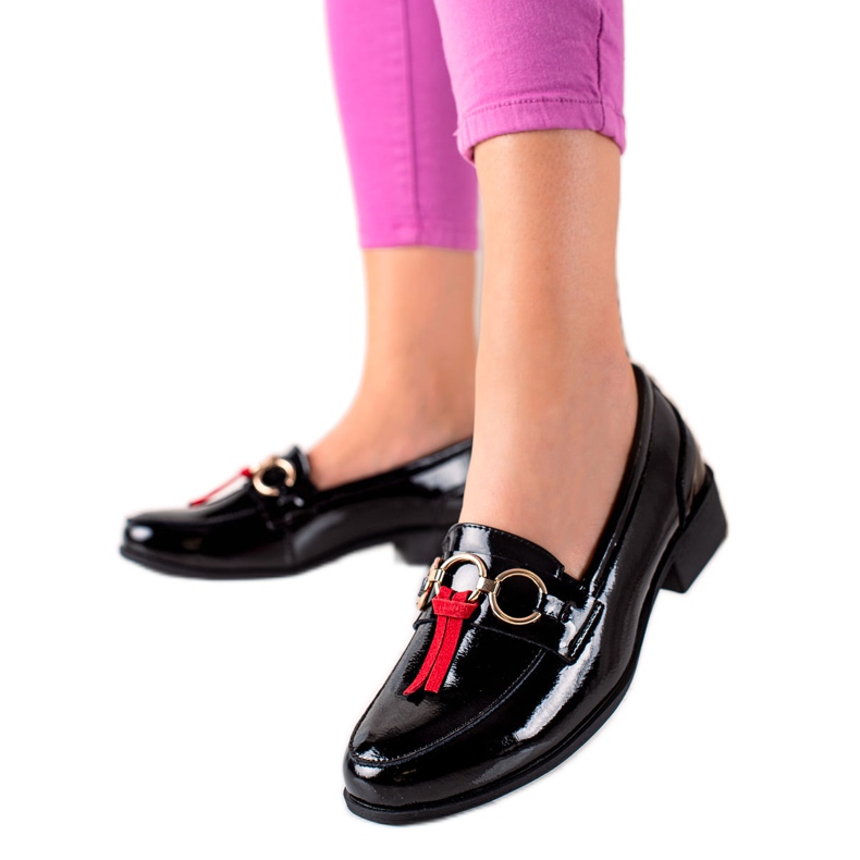 Filippo Lakierowane Półbuty Ze Skóry czarne