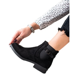 J. Star Klasyczne Ocieplane Botki czarne