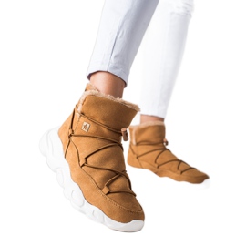 Śniegowce Damskie Big Star II274266 brązowe