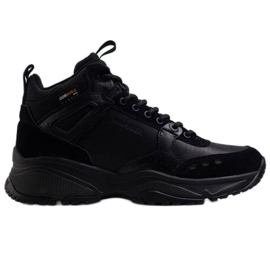 Buty Tommy Hilfiger High Sneaker Boot Leather M FM0FM03273 Bds czarne