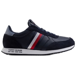 Buty Tommy Hilfiger Runner Lo Leather Mix M FM0FM03736 DW5 granatowe