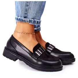 S.Barski Damskie Półbuty Czarne Montius