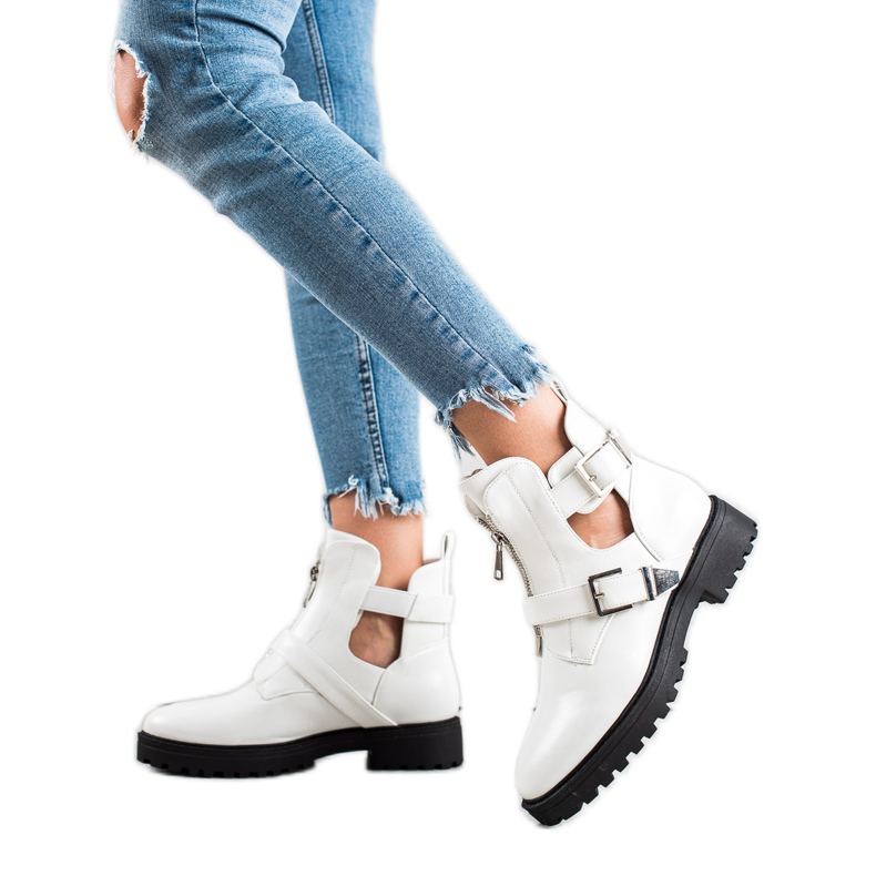 Bestelle Białe Workery Fashion