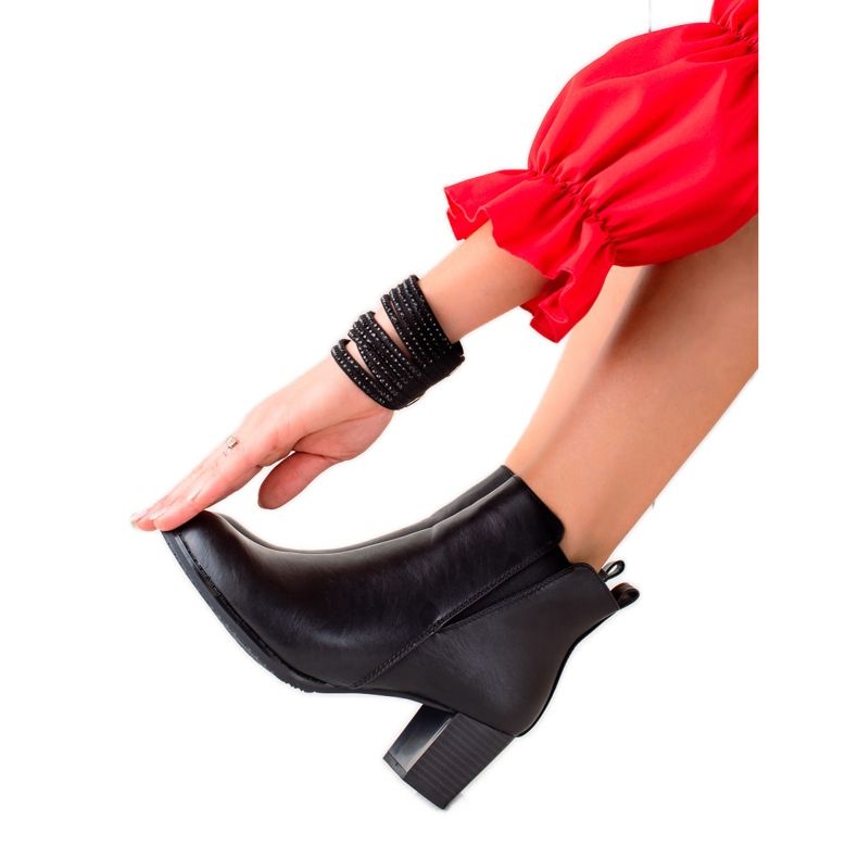 J. Star Casualowe Czarne Botki