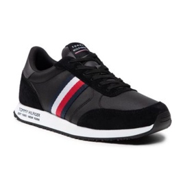 Buty Tommy Hilfiger Runner Lo Leather Mix M FM0FM03736 Bds czarne
