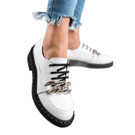 TRENDI Modne Białe Półbuty