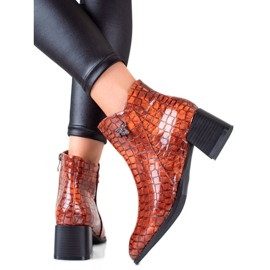 Filippo Stylowe Botki Z Ociepleniem brązowe