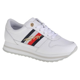 Buty Tommy Hilfiger Signature Runner Sneaker W FW0FW05218-YBR białe