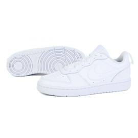 Buty Nike Courtt Borough Low 2 (GS) W BQ5448-100 białe