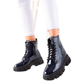 Sergio Todzi Granatowe Traperki Na Platformie