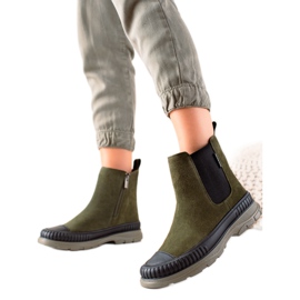 Botki damskie Big Star II274355 zielone