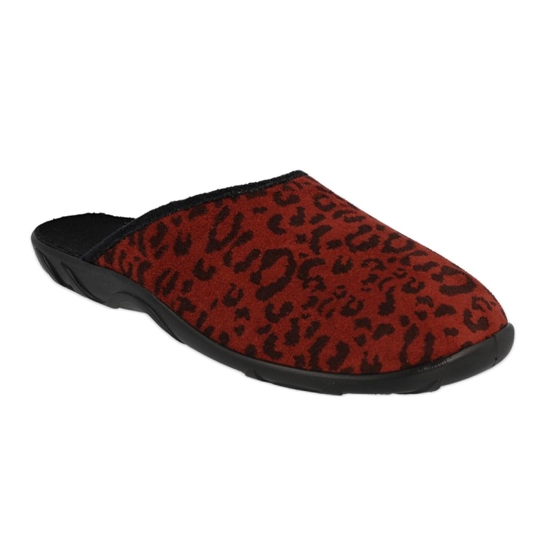 Befado kolorowe obuwie damskie 235D182 czarne czerwone