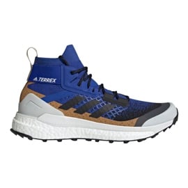 Buty adidas Terrex Free Hiker Primeblue M FZ3626 brązowe niebieskie