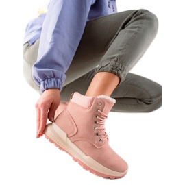 TRENDI Różowe Traperki