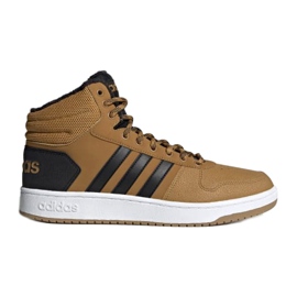 Buty adidas Hoops 2.0 Mid M EE7371 brązowe