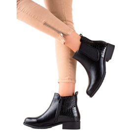 Queen Vivi Casualowe Botki Na Suwak czarne