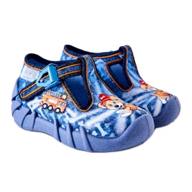 BEFADO S.A. Buty Papcie Inblu Piesek I Straż 110P354 Niebieskie