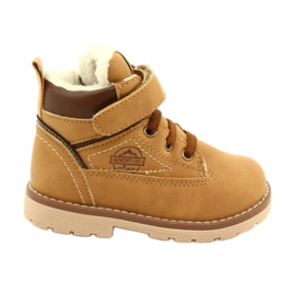 Workery na Rzepy American Club GC28/21 Camel beżowy żółte