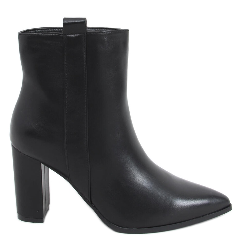 Botki na słupku Viva Black czarne