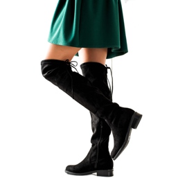 Ocieplane Muszkieterki czarne